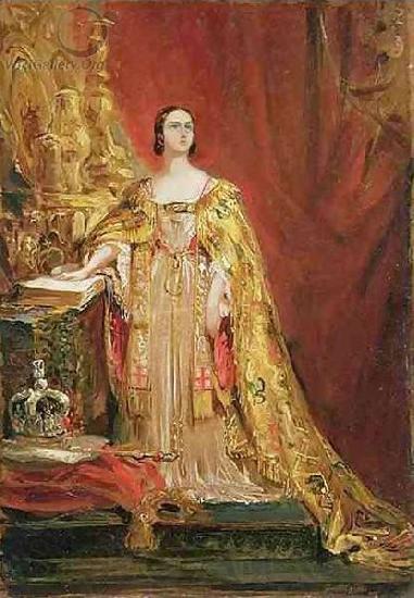 George Hayter Queen Victoria taking the Coronation Oath Spain oil painting art